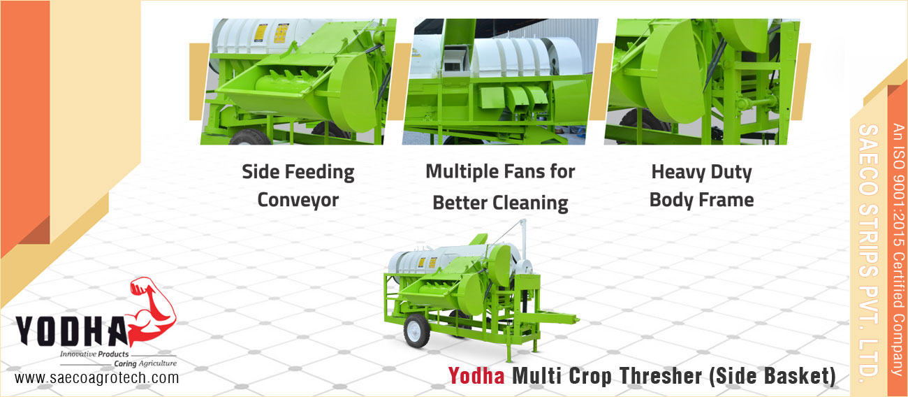 Yodha Multi Crop Thresher Side Basket - Multi Crop Thresher Machine Agriculture Multi Crop Thresher Side Basket manufacturers exporters in India Punjab Ludhiana